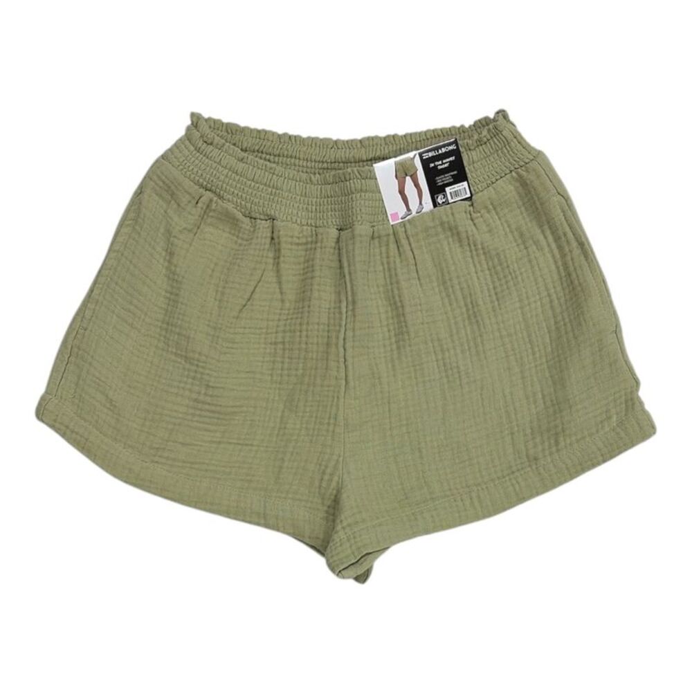 Billabong Women's Lightweight Breathable 100% Cotton Gauze Short - Olive